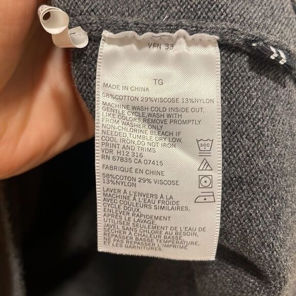 Nautica mens grey pullover sweater - Picture 6 of 7